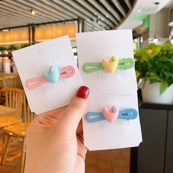 hair accessories korean style sweet hit color heart hairpin girl simple candy clip headdress for children fashion, Slivery;white
hair accessories korean style sweet hit color heart hairpin girl simple candy clip headdress for children fashion, Slivery;white