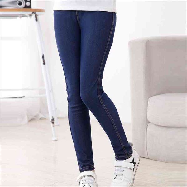 spring summer fashion girls pencil knit imitation denim fabric jeans kids candy colore mid waist full length pants, Blue
spring summer fashion girls pencil knit imitation denim fabric jeans kids candy colore mid waist full length pants, Blue