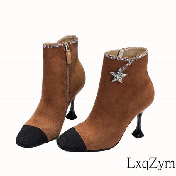 boots pointed toe mixed colors ankle for women natural leather high heels 2021 autumn winter lady shoe zapatos mujer, Black
boots pointed toe mixed colors ankle for women natural leather high heels 2021 autumn winter lady shoe zapatos mujer, Black