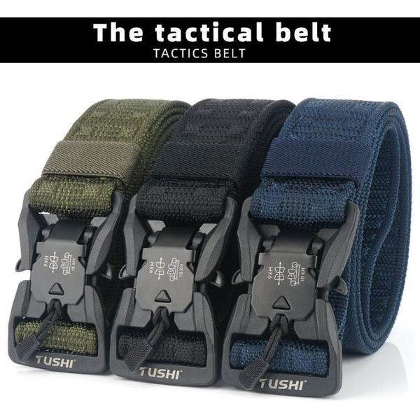 belts tactical belt men's for outdoor hunting fishing multi function buckle waistband leisure quick release nylon elastic, Black;brown
belts tactical belt men's for outdoor hunting fishing multi function buckle waistband leisure quick release nylon elastic, Black;brown