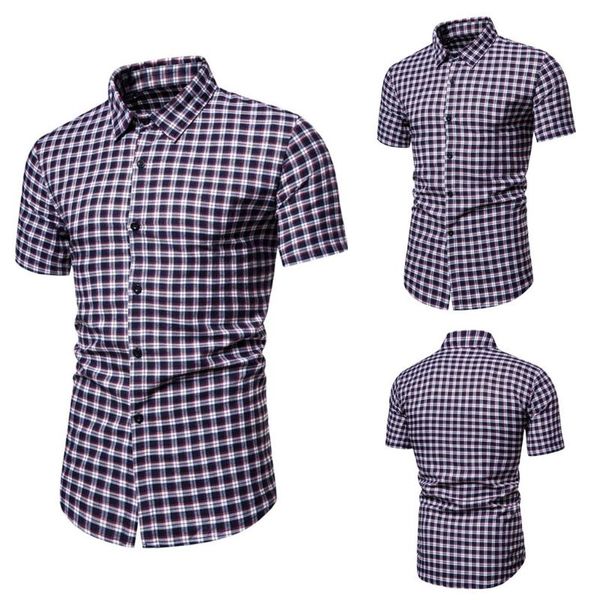 men's casual shirts summer daily man men fashion grid print short sleeve button lapel blouse comfortable camisa masculina #t2g, White;black
men's casual shirts summer daily man men fashion grid print short sleeve button lapel blouse comfortable camisa masculina #t2g, White;black