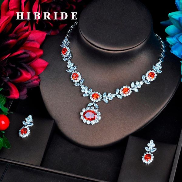 earrings & necklace hibride fashion red cz jewelry sets for women set bijoux femme accessories flower designjewelry gifts n-572, Silver
earrings & necklace hibride fashion red cz jewelry sets for women set bijoux femme accessories flower designjewelry gifts n-572, Silver
