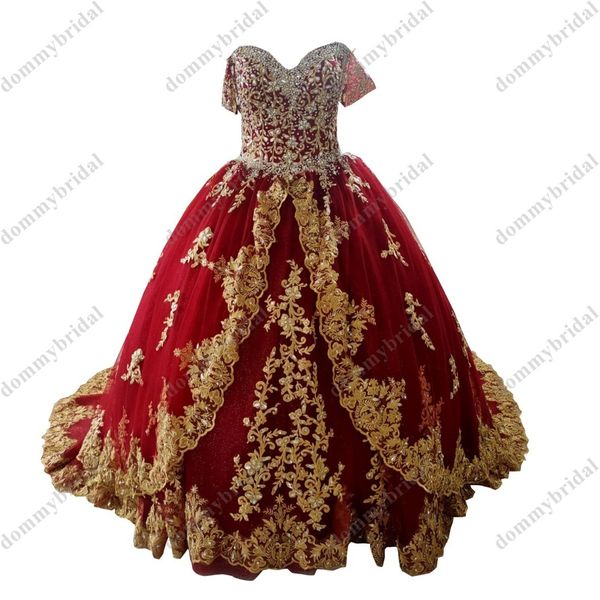 2022 fashion gold patterned lace burgundy quinceanera dresses off shoulder ball gown tulle sequins corset back vestido de 15 16 anos prom ev, Blue;red
2022 fashion gold patterned lace burgundy quinceanera dresses off shoulder ball gown tulle sequins corset back vestido de 15 16 anos prom ev, Blue;red