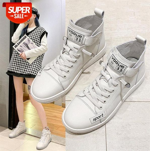 high-sneakers women's first layer leather white shoes student flat-bottomed breathable velcro trend #tz3m
high-sneakers women's first layer leather white shoes student flat-bottomed breathable velcro trend #tz3m