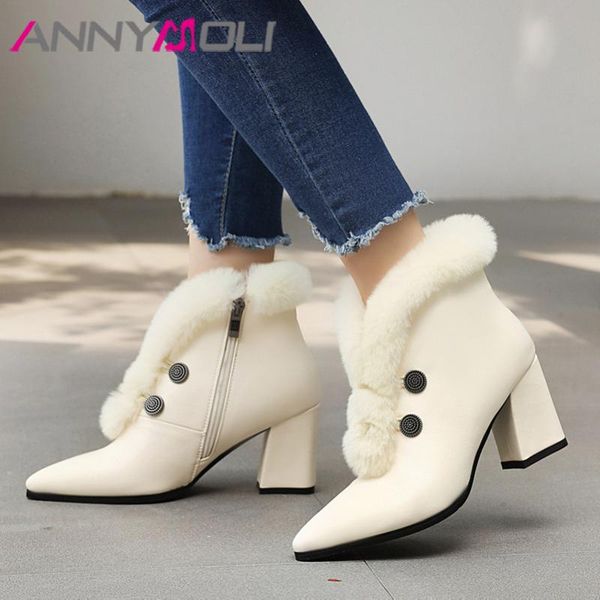 boots annymoli high heel ankle woman thick short zip pointed toe ladies shoes autumn winter black large size 46
boots annymoli high heel ankle woman thick short zip pointed toe ladies shoes autumn winter black large size 46