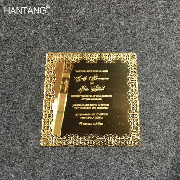 greeting cards romantic luxury 150x150mm square shape hollow out pattern golden mirror acrylic wedding invitations 100 pieces per lot
greeting cards romantic luxury 150x150mm square shape hollow out pattern golden mirror acrylic wedding invitations 100 pieces per lot