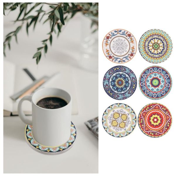 mats & pads 6pcs decorative ceramic coasters mandala pattern heat insulation cup gift
mats & pads 6pcs decorative ceramic coasters mandala pattern heat insulation cup gift