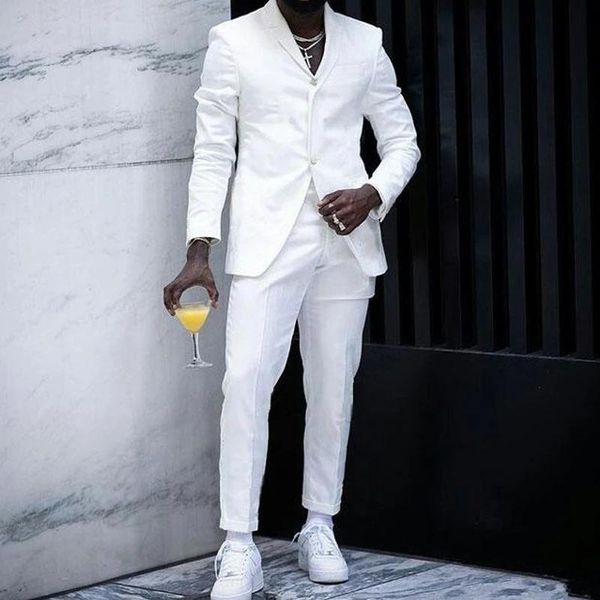 men's suits & blazers hand made white slim fit men for singer evening prom notched lapel formal groom tuxedo 2 pcs male set ( jacket pa, White;black
men's suits & blazers hand made white slim fit men for singer evening prom notched lapel formal groom tuxedo 2 pcs male set ( jacket pa, White;black