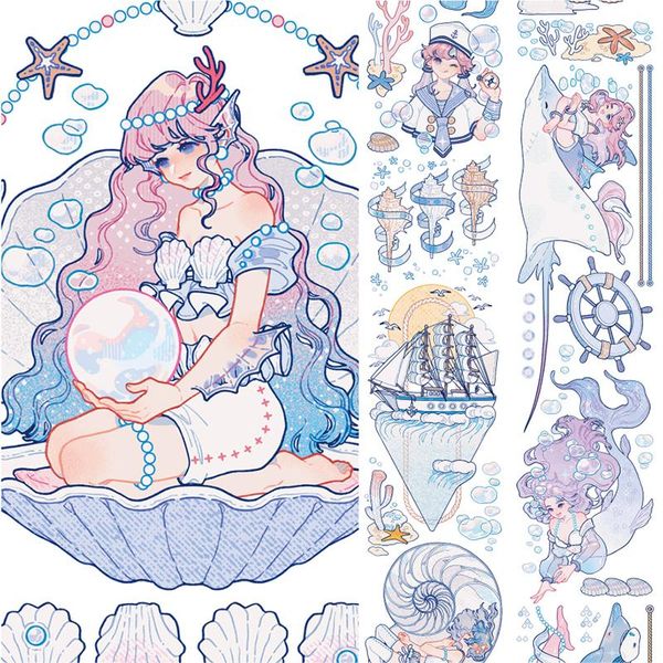 gift wrap charming sea animal girl pearl pet washi tapes journal masking tape adhesive diy scrapbooking stickers
gift wrap charming sea animal girl pearl pet washi tapes journal masking tape adhesive diy scrapbooking stickers