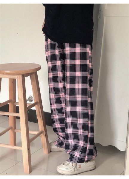 women's pants & capris black and pink plaid oversize women casual loose wide leg trousers ins retro teens straight hiphop streetwear, Black;white
women's pants & capris black and pink plaid oversize women casual loose wide leg trousers ins retro teens straight hiphop streetwear, Black;white