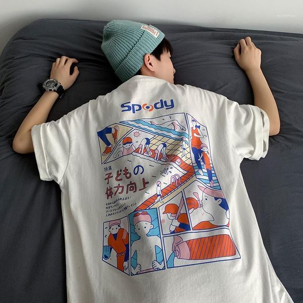 men's t-shirts men t-shirt crew neck fitted soft anime tee solid colors cotton casual loose streetwear couple 2021 fashion large size, White;black
men's t-shirts men t-shirt crew neck fitted soft anime tee solid colors cotton casual loose streetwear couple 2021 fashion large size, White;black