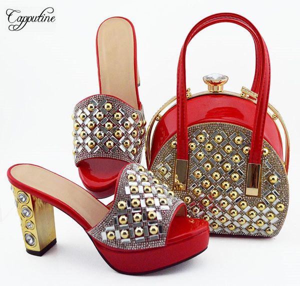 dress shoes pretty red african lady's evening and handbag set for wedding/party md007 heel height 10cm, Black
dress shoes pretty red african lady's evening and handbag set for wedding/party md007 heel height 10cm, Black