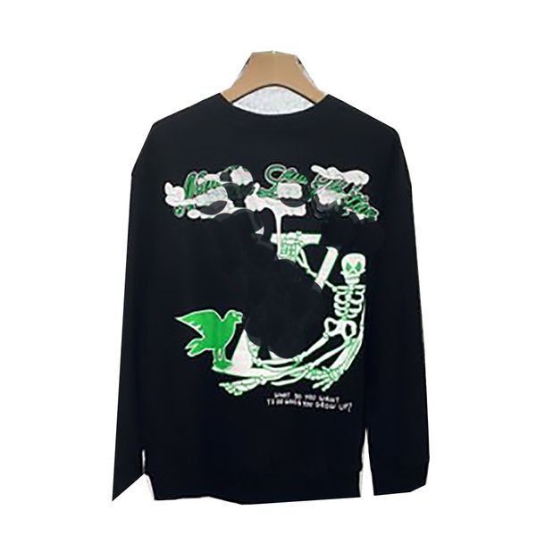 designer brand pullover sweatshirts green letters classic black warm and comfortable fabric soft large pattern
designer brand pullover sweatshirts green letters classic black warm and comfortable fabric soft large pattern