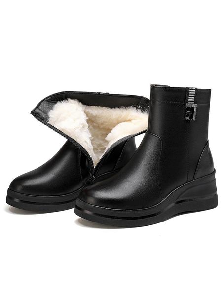 boots cozok mother winter wedges large size 41 42 43 ladies short shiny natural wool warm female snow, Black
boots cozok mother winter wedges large size 41 42 43 ladies short shiny natural wool warm female snow, Black