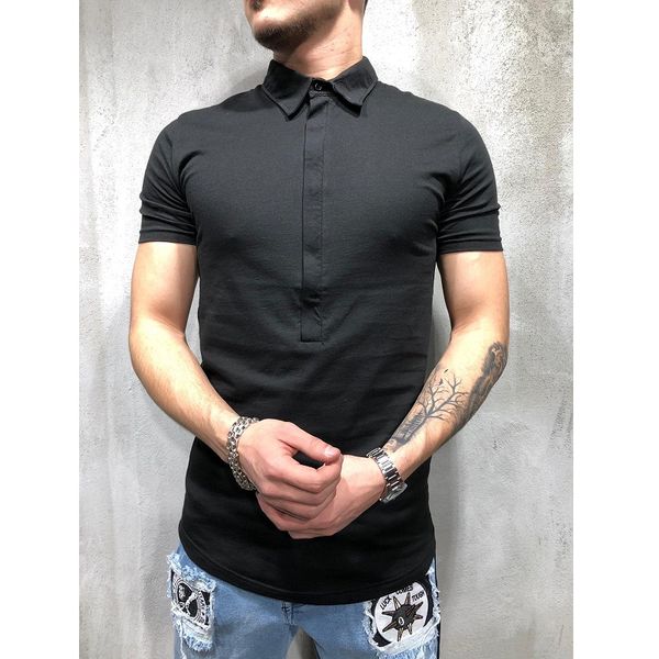 2021 summer new casual fashion self-cultivation popular all-match solid color men's lapel men's short-sleeved polo shirt, White;black
2021 summer new casual fashion self-cultivation popular all-match solid color men's lapel men's short-sleeved polo shirt, White;black