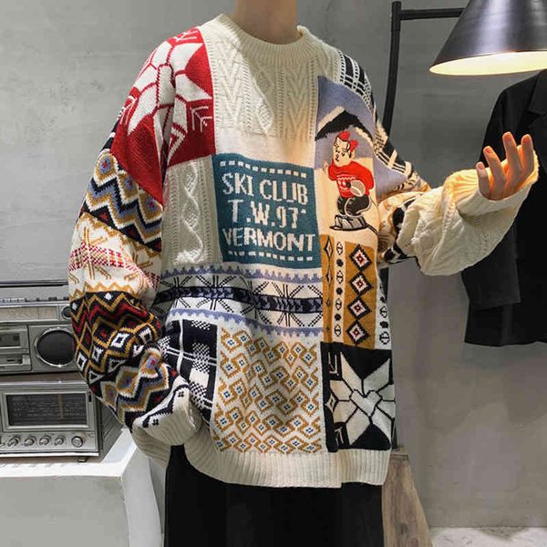 zazomde 2021 geometry jumper korean loose knitted sweater clothing oversize couple casual knitting pullovers men, Black
zazomde 2021 geometry jumper korean loose knitted sweater clothing oversize couple casual knitting pullovers men, Black