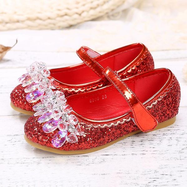 girls shoes princes rhinestone sequins leather spring kids flat sneakers little girl dancing stx001, Black;grey 
girls shoes princes rhinestone sequins leather spring kids flat sneakers little girl dancing stx001, Black;grey