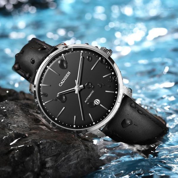 brand men watches automatic mechanical watch miyota 8215 clock leather casual business retro wristwatch relojes hombre wristwatches, Slivery;brown
brand men watches automatic mechanical watch miyota 8215 clock leather casual business retro wristwatch relojes hombre wristwatches, Slivery;brown