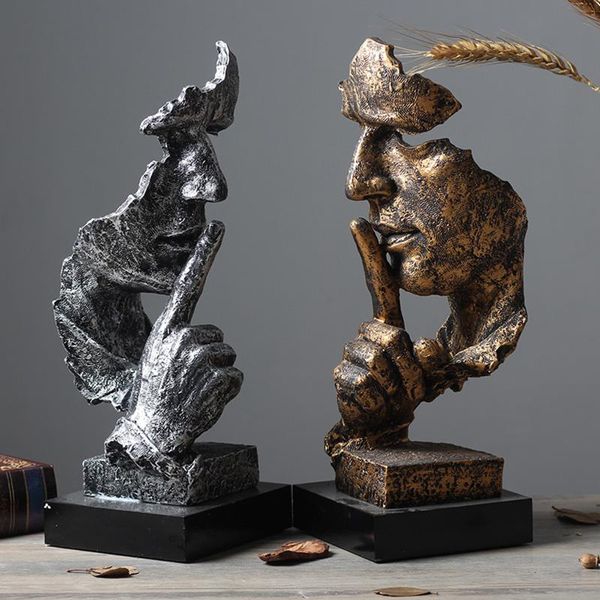 decorative objects & figurines nordic silence is gold statue resin abstract sculptures figurine home decoration modern art office desk tp-ho
decorative objects & figurines nordic silence is gold statue resin abstract sculptures figurine home decoration modern art office desk tp-ho