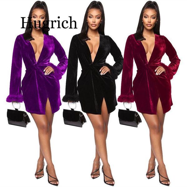 casual dresses 2021 christmas velvet dress women robe autumn winter clothes elegant feather long sleeve mini night party club, Black;gray
casual dresses 2021 christmas velvet dress women robe autumn winter clothes elegant feather long sleeve mini night party club, Black;gray