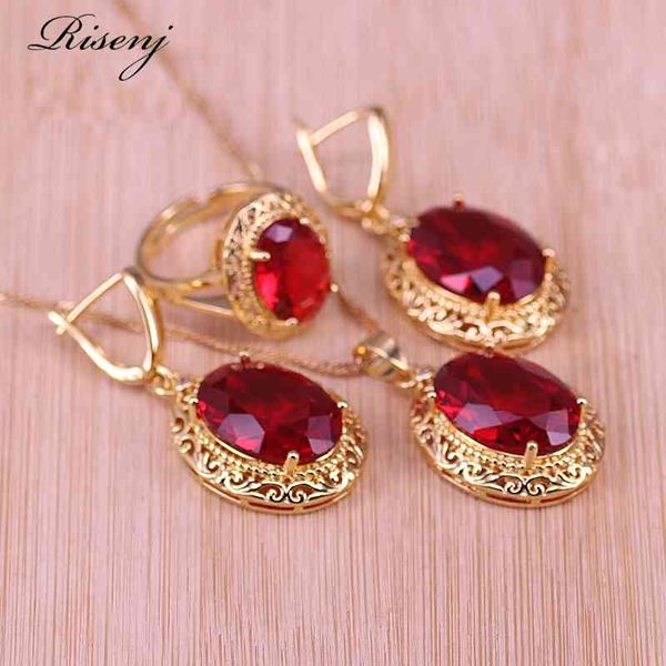 risenj dubai luxury style many colors big red stone gold color jewelry for women adjustable ring necklace set, Black
risenj dubai luxury style many colors big red stone gold color jewelry for women adjustable ring necklace set, Black