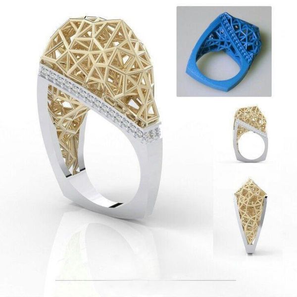 cluster rings modern jewelry gold color bird's nest hollow net ring punk rhinestone wedding banquet ladies gift, Golden;silver
cluster rings modern jewelry gold color bird's nest hollow net ring punk rhinestone wedding banquet ladies gift, Golden;silver