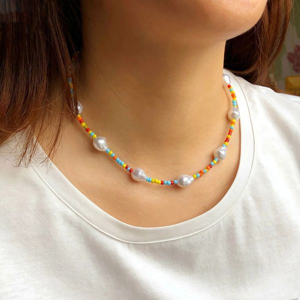 trendy imitation pearl necklaces colorful bead choker necklace women jewelry, Golden;silver
trendy imitation pearl necklaces colorful bead choker necklace women jewelry, Golden;silver