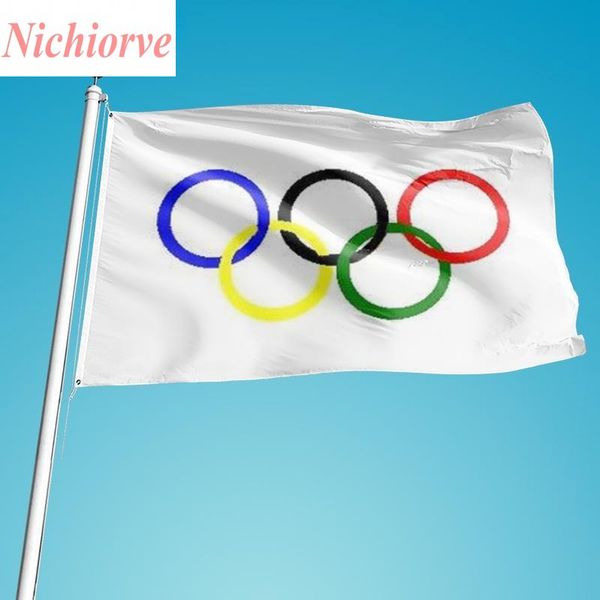 dhl 3x5 foot flag thicker polyester the olympic rings banner with grommets 90*150cm
dhl 3x5 foot flag thicker polyester the olympic rings banner with grommets 90*150cm