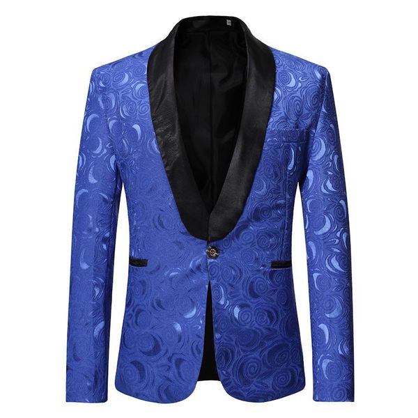 men's suits & blazers mens royal blue rose jacquard dress blazer jacket men nightclub business wedding party suit stage singers clothes, White;black
men's suits & blazers mens royal blue rose jacquard dress blazer jacket men nightclub business wedding party suit stage singers clothes, White;black