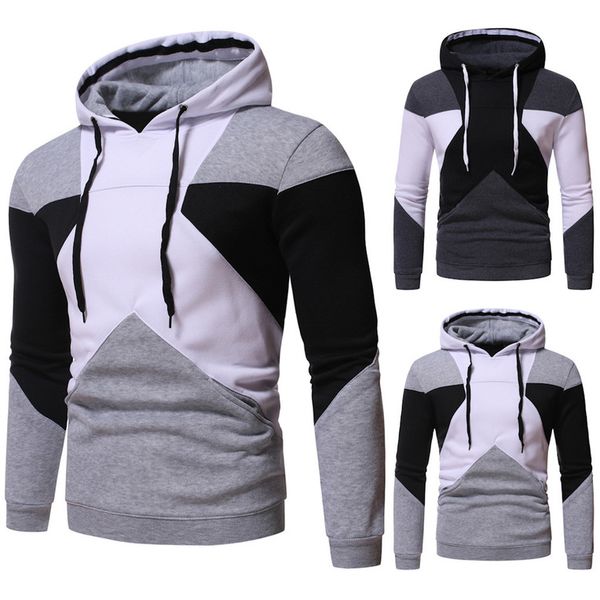 sweatshirts men hoodie autumn long sleeve patchwork hoodie hooded sweatshirt outwear hombre 2020 kg-330, Black
sweatshirts men hoodie autumn long sleeve patchwork hoodie hooded sweatshirt outwear hombre 2020 kg-330, Black