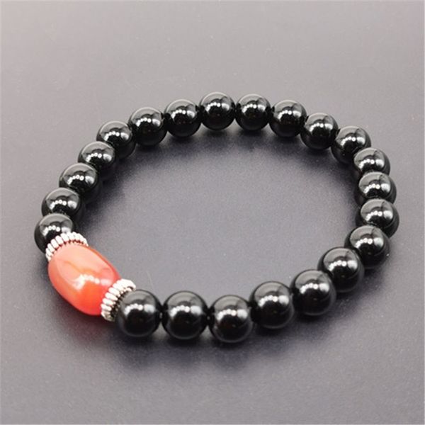 8mm black agate beads bracelet natural red agate accessories scenic jewelry
8mm black agate beads bracelet natural red agate accessories scenic jewelry