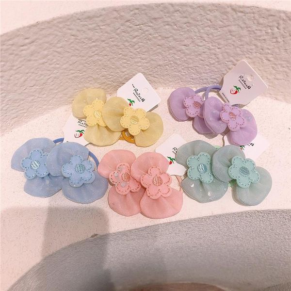 pair korean fashion children's flower rubber band hair accessories sweet girl princess colorful yarn bow rope headwear, Slivery;white
pair korean fashion children's flower rubber band hair accessories sweet girl princess colorful yarn bow rope headwear, Slivery;white