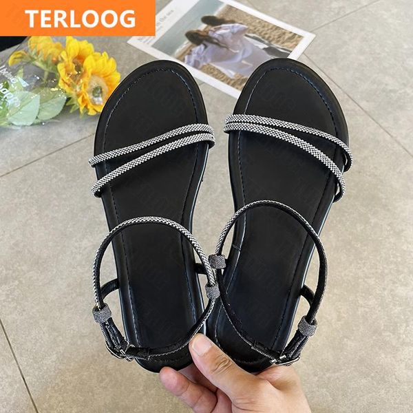 sandals 2021 summer women flats shoes fashion crystal dress designer casual slippers outdoor beach flip flops slides mujer, Black
sandals 2021 summer women flats shoes fashion crystal dress designer casual slippers outdoor beach flip flops slides mujer, Black