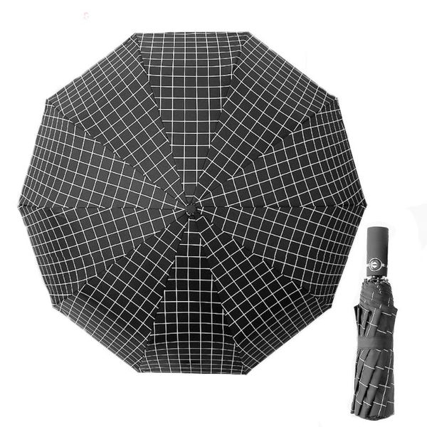 umbrellas black and white checked automatic women's folding umbrella windproof 10k strong sunshade
umbrellas black and white checked automatic women's folding umbrella windproof 10k strong sunshade