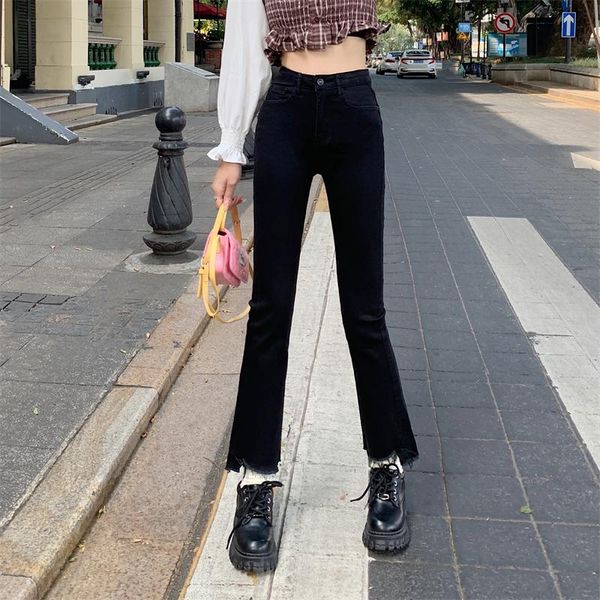women's jeans dd0177 autumn and winter stretch high waist slimming irregular trousers denim cropped, Blue
women's jeans dd0177 autumn and winter stretch high waist slimming irregular trousers denim cropped, Blue