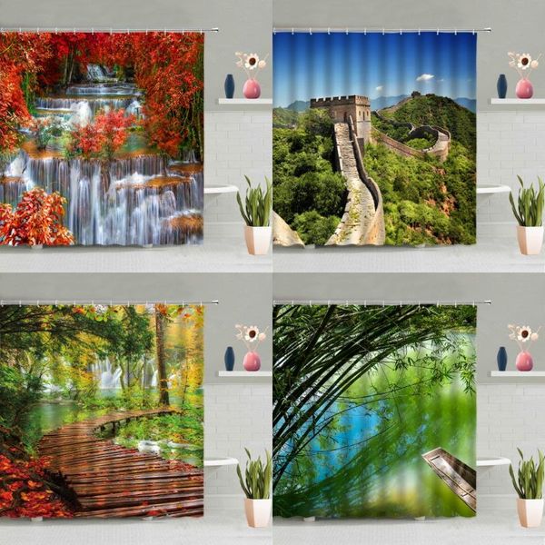 shower curtains natural scenery curtain waterfall green forest flowers mountain wooden bridge great wall bathtub decor screen washable
shower curtains natural scenery curtain waterfall green forest flowers mountain wooden bridge great wall bathtub decor screen washable