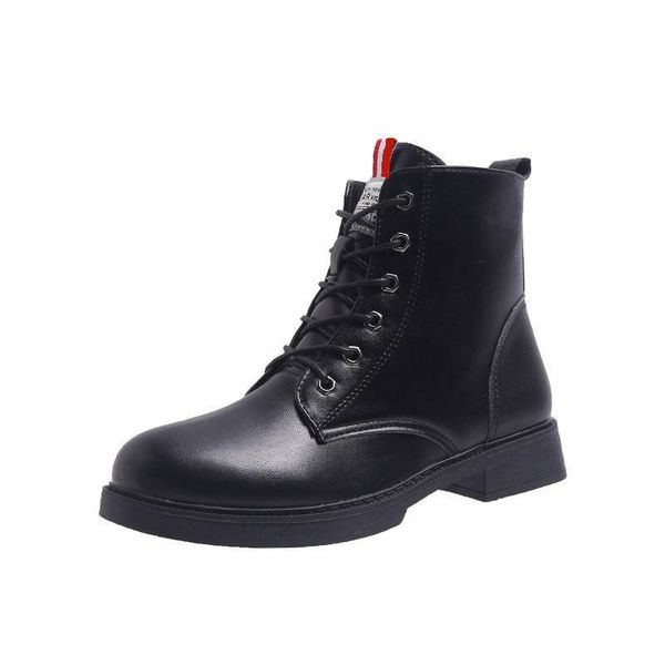 boots autumn and winter style women lace-up female casual low heel leather flat, Black
boots autumn and winter style women lace-up female casual low heel leather flat, Black