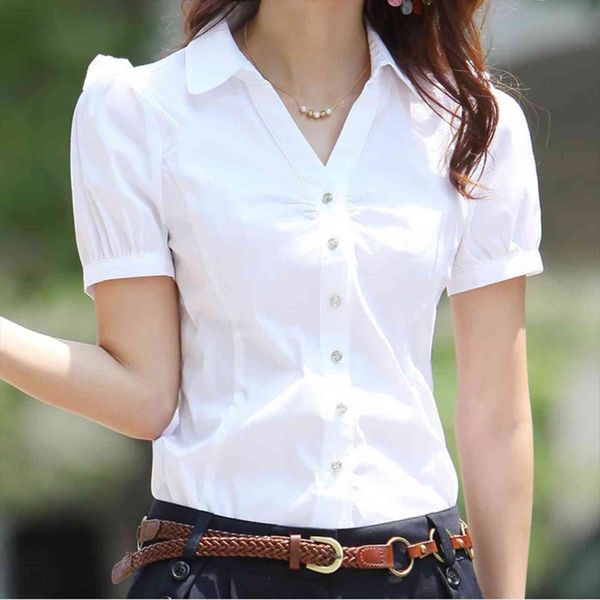plus size 5xl summer women shirt short sleeve cotton office wear elegant blouse feminina white formal
plus size 5xl summer women shirt short sleeve cotton office wear elegant blouse feminina white formal