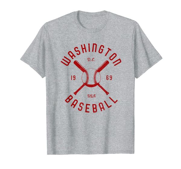 washington baseball distressed vintage retro t-shirt, White;black 
washington baseball distressed vintage retro t-shirt, White;black