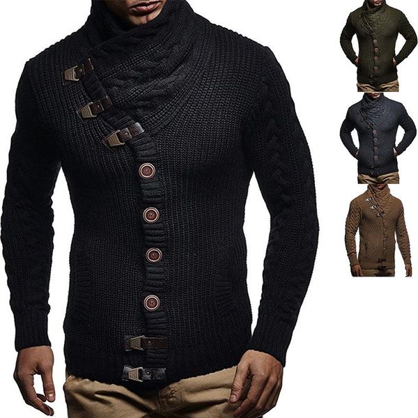 men's jackets sweater mens knitwear autumn winter turtleneck buttons plus size fashion clothing trends, Black;brown
men's jackets sweater mens knitwear autumn winter turtleneck buttons plus size fashion clothing trends, Black;brown