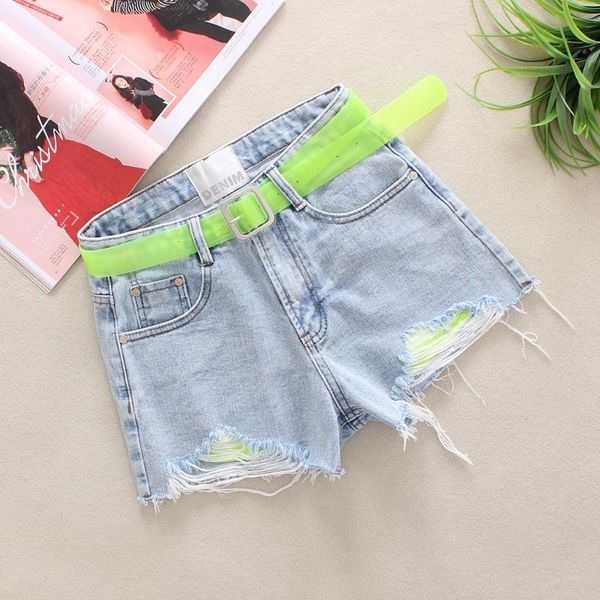 women's shorts 2021 light blue denim summer hole patchwork high waist washed england style loose broad foot 1013, White;black
women's shorts 2021 light blue denim summer hole patchwork high waist washed england style loose broad foot 1013, White;black