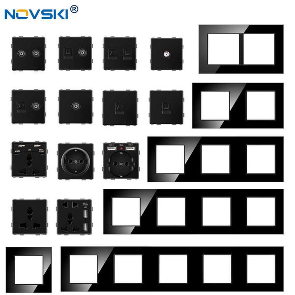 combination black switch,glass frame eu german 16a / universal 13a plug,data hybrid-socket wall outlet multi-frame,novski
combination black switch,glass frame eu german 16a / universal 13a plug,data hybrid-socket wall outlet multi-frame,novski