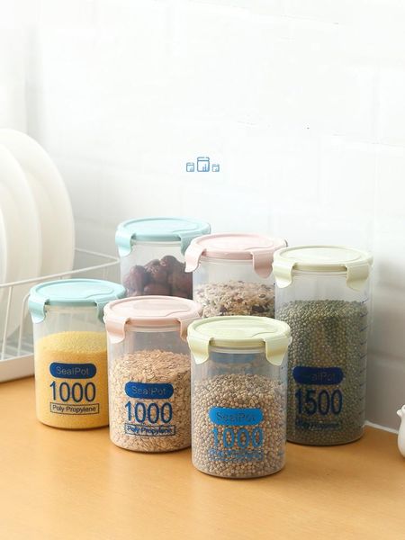 storage bottles & jars different capacity kitchen plastic box for cereals household food container transparent airtight keep fresh
storage bottles & jars different capacity kitchen plastic box for cereals household food container transparent airtight keep fresh