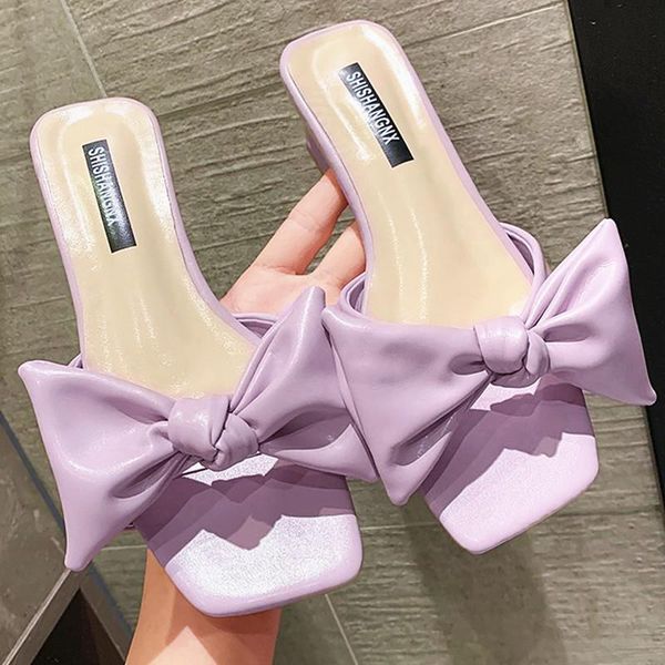 slippers summer women high heel sandals open toe bowknot 2021 purple blue shoes woman outdoor beach womens, Black
slippers summer women high heel sandals open toe bowknot 2021 purple blue shoes woman outdoor beach womens, Black