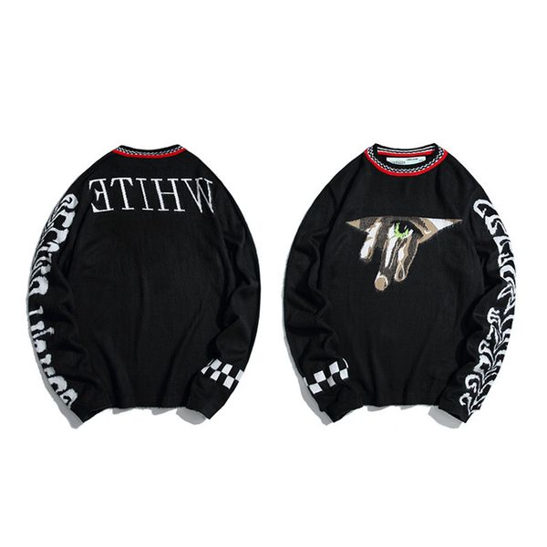 autumn and winter correct version off voyeur desire eye finger mohair knitted sweater batch, White;black
autumn and winter correct version off voyeur desire eye finger mohair knitted sweater batch, White;black