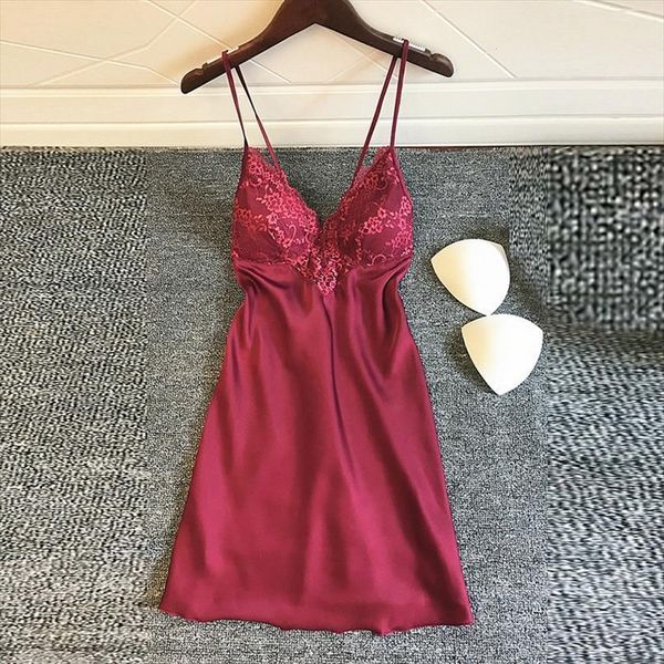 nightgowns nightwear lace patchwork womens sleepwears camisola lingerie nighty wedding silk dress sleep wear nightdress clothes, Black;red
nightgowns nightwear lace patchwork womens sleepwears camisola lingerie nighty wedding silk dress sleep wear nightdress clothes, Black;red