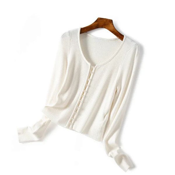 sweater autumn two-color stretch thread pearl button knitted cardigan 75cd, White;black
sweater autumn two-color stretch thread pearl button knitted cardigan 75cd, White;black