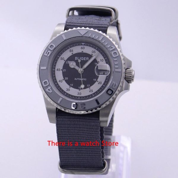 wristwatches bliger 40mm automatic mechanical men watch luxury sapphire crystal luminous waterproof nylon strap calendar wristwatch, Slivery;brown
wristwatches bliger 40mm automatic mechanical men watch luxury sapphire crystal luminous waterproof nylon strap calendar wristwatch, Slivery;brown