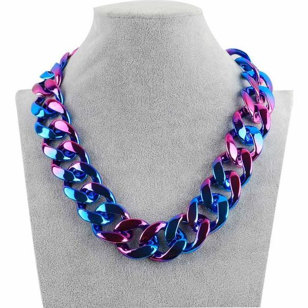 chains acrylic plastic transparent necklace, suitable for men and women, collar with large pendant, fashion jewelry, punk rock, Silver
chains acrylic plastic transparent necklace, suitable for men and women, collar with large pendant, fashion jewelry, punk rock, Silver
