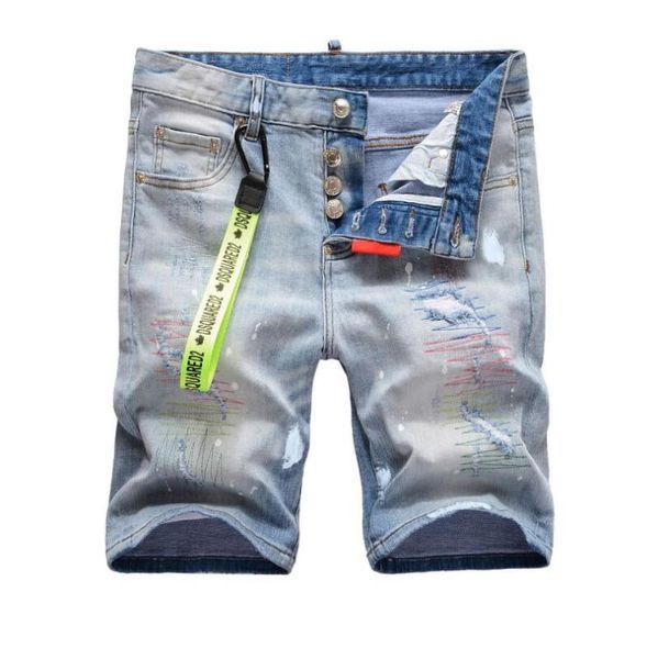 men's jeans blue holes denim shorts for man stretch straight fit pants summer casual size42
men's jeans blue holes denim shorts for man stretch straight fit pants summer casual size42